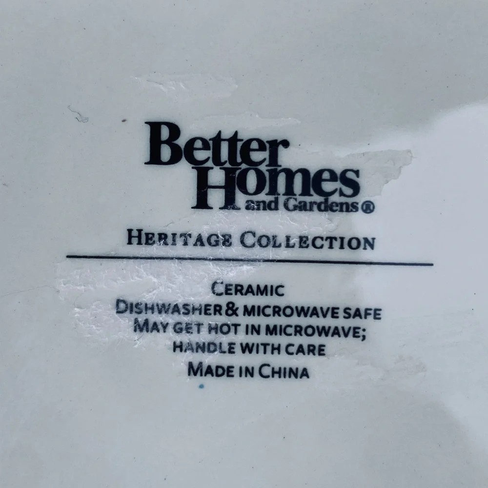 Better Homes & Gardens Heritage Collection Salad Plate Holiday Christmas Deer